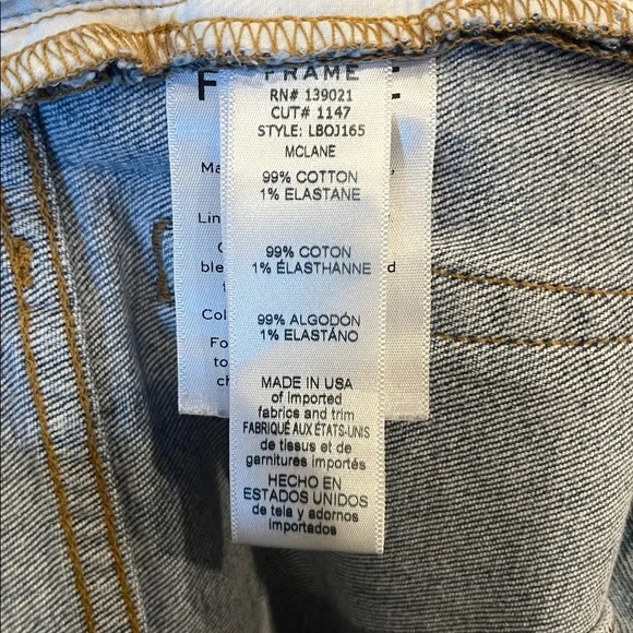 Frame Denim Light Blue Distressed Jeans - Picture 4 of 4